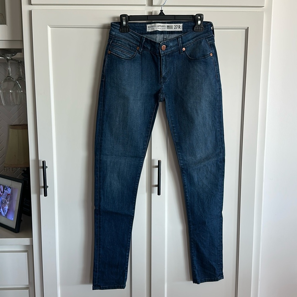 Barbell Apparel Women’s dark wash jeans